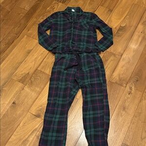 Old Navy Women’s plaid flannel pajama set, size XS